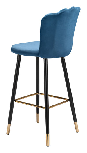 Zinclair Bar Chair Blue