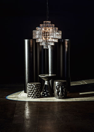 Head Side Table - Black Fiber Cement