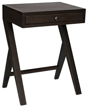 Peter Side Table - Ebony Walnut