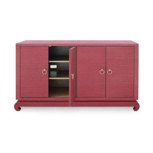 4-Door Cabinet in Red | Meredith Collection | Villa & House