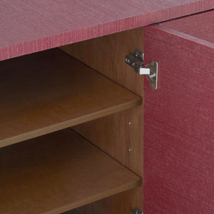 4-Door Cabinet in Red | Meredith Collection | Villa & House