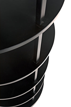 Spago Bookcase, Black Metal