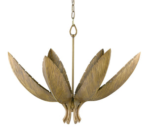 Bird of Paradise Chandelier - Antique Brass
