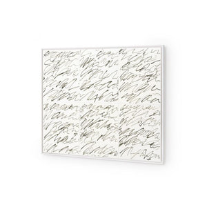 Framed Silk Panel - Green | Notes Collection | Villa & House
