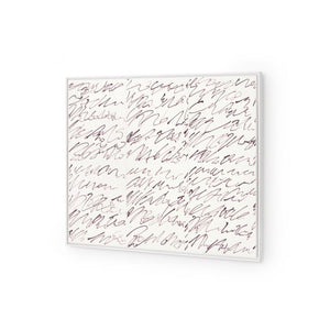 Framed Silk Panel - Purple | Notes Collection | Villa & House