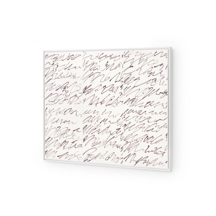 Framed Silk Panel - Purple | Notes Collection | Villa & House