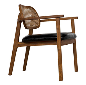 Tolka Chair - Teak with Leather Seat