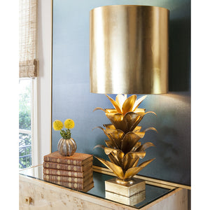 Worlds Away Arianna Palm Leaf Table Lamp – Gold Leaf
