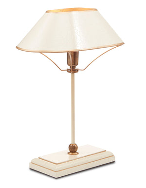 Currey and Company Daphne Table Lamp - Ivory/Antique Brass/Gold