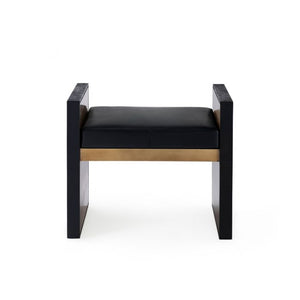 Bench/Side Table Cushion - Black | Odeon Collection | Villa & House