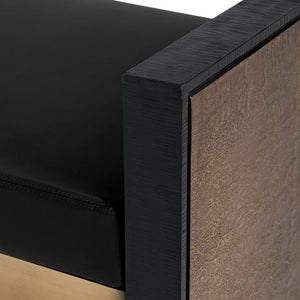 Bench/Side Table Cushion - Black | Odeon Collection | Villa & House