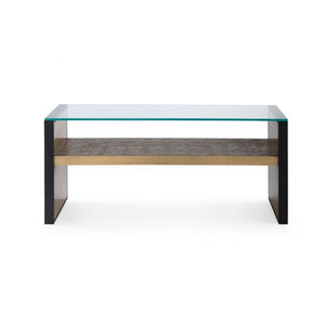 Large Bench/Coffee Table Glass Top - Clear | Odeon Collection | Villa & House