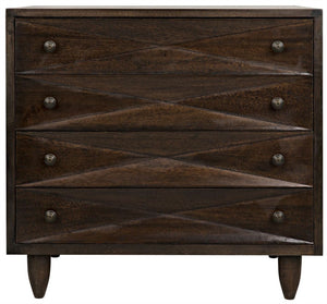 Diamond Chest - Ebony Walnut