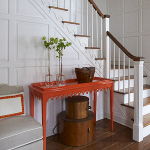 Newport Lacquer Console Table - White (Additional Colors Available)