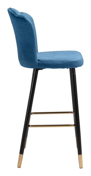 Zinclair Bar Chair Blue