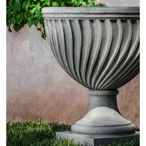Quadrille Urn Planter - Alpine Stone Patina
