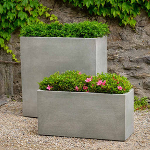 Cast Stone Tall Metro Box Planter - Alpine Stone (14 finishes available)