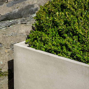 Large Cast Stone Cube Planter - Greystone (14 finishes available)