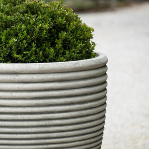 grey plant pots large Large Cast Stone Coils Planter - Greystone (14 finishes available)