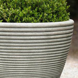 Medium Cast Stone Coils Planter - Greystone (14 finishes available)