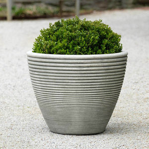 Medium Cast Stone Coils Planter - Greystone (14 finishes available)