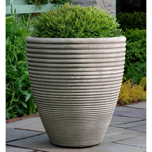 Small Cast Stone Coils Planter - Alpine Stone (14 finishes available)