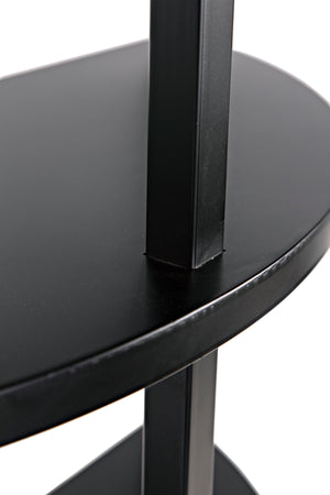 Spago Bookcase, Black Metal