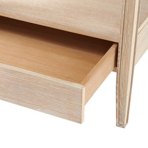 1-Drawer Side Table - Bleached Cerused Oak | Paola Collection | Villa & House
