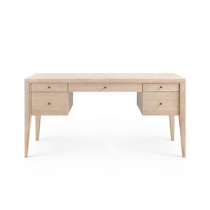 Desk - Bleached Cerused Oak | Paola Collection | Villa & House