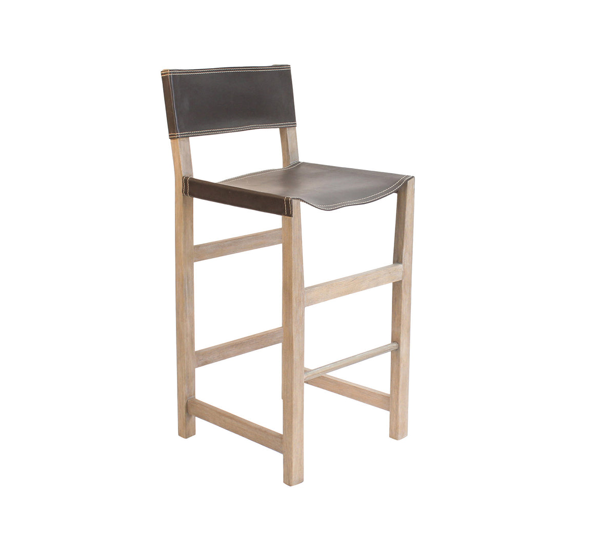 Taura Counter Stool - Chocolate Single Back Panel