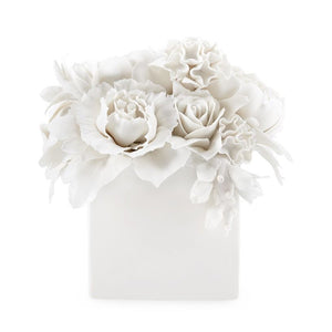 Blanc de Chine Porcelain Bouquet | Peony Collection | Villa & House