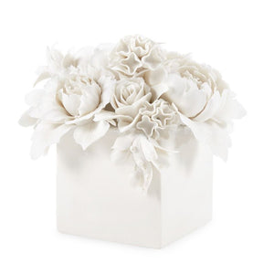 Blanc de Chine Porcelain Bouquet | Peony Collection | Villa & House