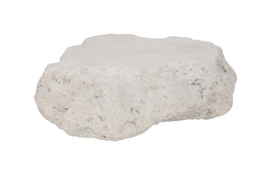 Cast Boulder Coffee Table, Roman Stone, SM