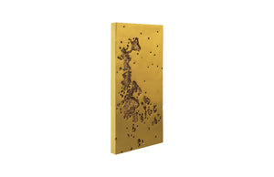 Splotch Rectangle Gold Wall Art