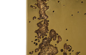 Splotch Rectangle Gold Wall Art