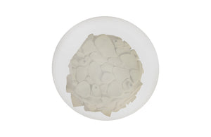 Cairn Side Table, White Stone