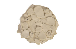Cairn Side Table, White Stone