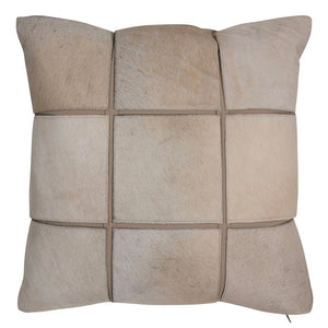 Pillows - Hide Grid Pillow – Natural