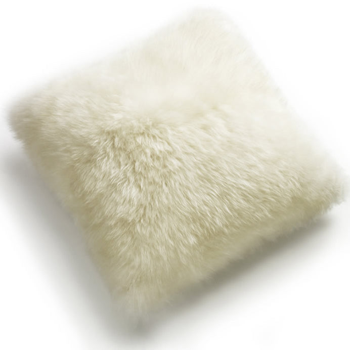 Pillows - Luxe Ivory Premium Sheepskin Pillow - In 4 Sizes
