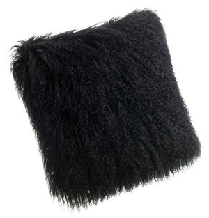 Pillows - Tibetan Lamb Pillow - Black