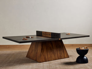 PING PONG TABLE-NATURAL BROWN GUANACASTE
