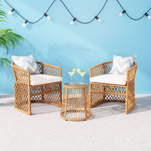 Darce Accent Chair Beige & Natural