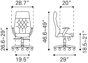 Boutique Office Chair White