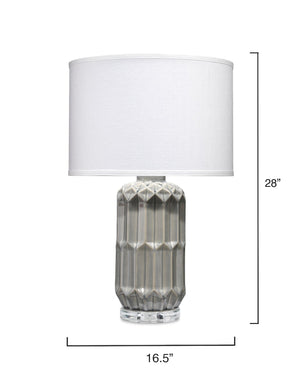 Jewel Table Lamp - Grey Ceramic
