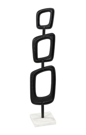 Deco Table Art Black & White
