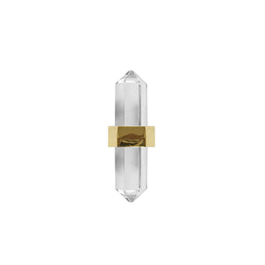 Prism Brass Center Acrylic Knob