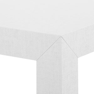 Lacquered Grasscloth Console Table – White | Parsons Collection | Villa & House