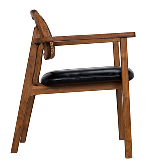 Tolka Chair - Teak with Leather Seat