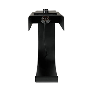 Alfred Table Lamp, Black Metal