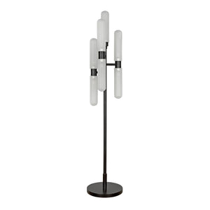 Dominique Floor Lamp, Black Metal